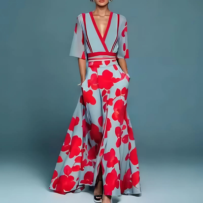 Arenvie | Floral Embroidered Dress