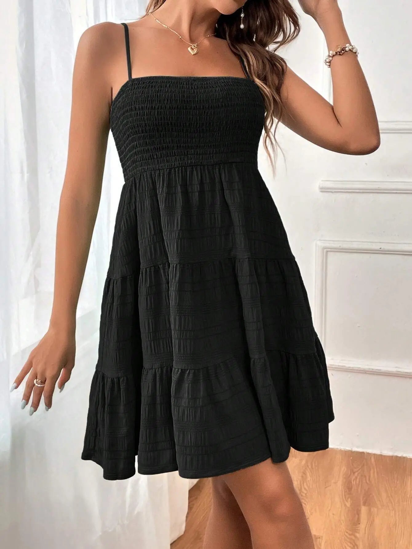Melaira | Breezy Tiered Mini Dress