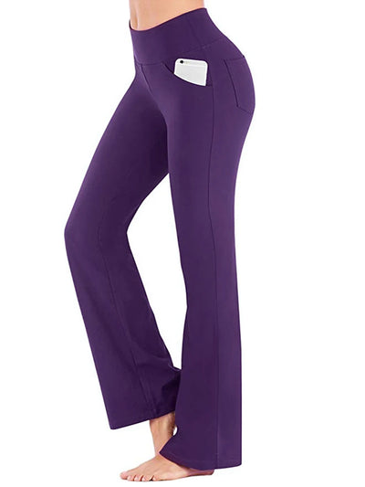 Arenvie | High-Waist Flared Elegance Pants